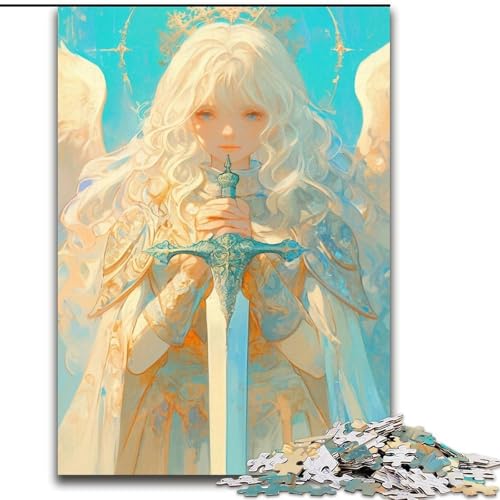 1000-teiliges Puzzle für Erwachsene und Jugendliche, Anime-Engel, Stressabbau-Spielzeug, einzigartige Heimdekoration und Geschenke für 14-Jährige (Größe 26x38cm) von MLADSOEHK