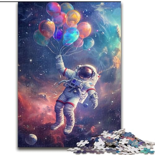 1000-teiliges Puzzle für Erwachsene und Jugendliche, Astronauten-Heißluftballon, hilft dem Gehirn, süchtig machendes Spielzeug zu trainieren, um Geduld zu fördern, perfekte Dekoration (Größe 26x38cm) 1000-teiliges Puzzle für Erwachsene und Jugendliche, Astronauten-Heißluftballon, hilft dem Gehirn, süchtig machendes Spielzeug zu trainieren, um Geduld zu fördern, perfekte Dekoration (Größe 26x38cm) von MLADSOEHK
