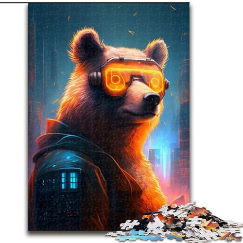 1000-teiliges Puzzle für Erwachsene und Jugendliche, Bär, Spielspielzeug, jedes Teil ist einzigartig – anspruchsvolles Familienspiel für Kinder ab 14 Jahren (Größe 50x75cm) von MLADSOEHK