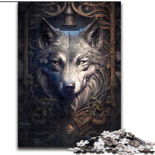 1000-teiliges Puzzle für Erwachsene und Jugendliche, Fabelwolf, dekomprimierendes intellektuelles Lernspielzeug, Geburtstagsgeschenk, Geschenke (Größe 50x75cm) von MLADSOEHK