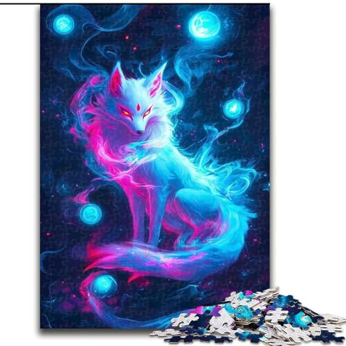 1000-teiliges Puzzle für Erwachsene und Jugendliche, Fuchsgott, Dekomprimierendes intellektuelles Lernspielzeug, Geburtstagsgeschenk, Geschenke (Größe 26x38cm) von MLADSOEHK