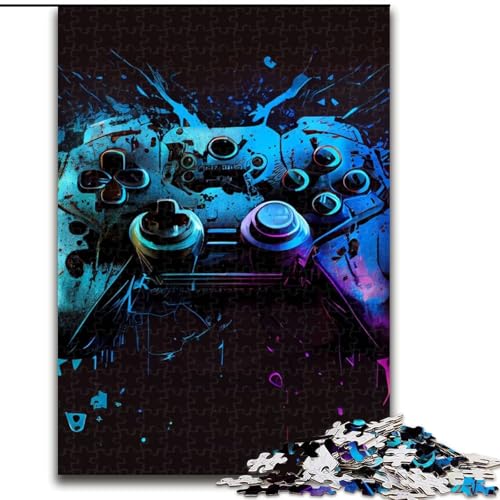 1000-teiliges Puzzle für Erwachsene und Jugendliche, Gamepad, Stressabbau-Spielzeug, einzigartige Heimdekoration und Geschenke für 14-Jährige (Größe 50x75cm) von MLADSOEHK