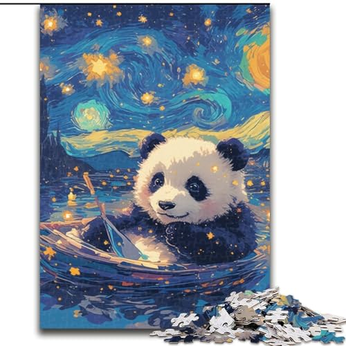 1000-teiliges Puzzle für Erwachsene und Jugendliche, Panda, Stressabbau-Spielzeug, einzigartige Heimdekoration und Geschenke für 14-Jährige (Größe 50x75cm) von MLADSOEHK