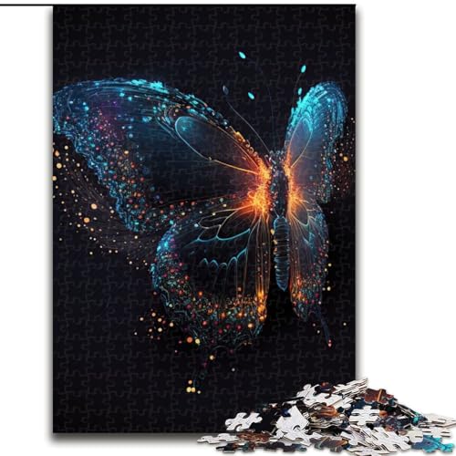 1000-teiliges Puzzle für Erwachsene und Jugendliche, Schmetterling, bunt, Spielzeug zum Stressabbau, einzigartige Heimdekoration und Geschenke für 14-Jährige (Größe 50x75cm) von MLADSOEHK