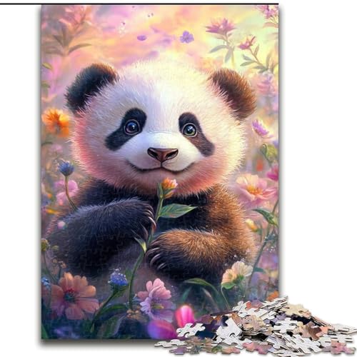 1000-teiliges Puzzle für Erwachsene und Jugendliche, Tierpanda, Stressabbau-Spielzeug, einzigartige Heimdekoration und Geschenke für 14-Jährige (Größe 26x38cm) von MLADSOEHK