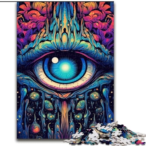 1000-teiliges Puzzle für Erwachsene und Jugendliche, psychedelisch, Spielspielzeug, jedes Teil ist einzigartig – anspruchsvolles Familienspiel für Kinder ab 14 Jahren (Größe 50x75cm) von MLADSOEHK