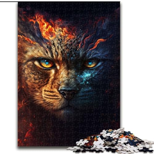 1000-teiliges Puzzle für Erwachsene und Jugendliche,Feuerkatzengesicht malen,geeignet für Personen ab 14 Jahren,anspruchsvoll zu vervollständigen,Aber lustig und humorvoll,tolles Geschenk 26x38cm 1000-teiliges Puzzle für Erwachsene und Jugendliche,Feuerkatzengesicht malen,geeignet für Personen ab 14 Jahren,anspruchsvoll zu vervollständigen,Aber lustig und humorvoll,tolles Geschenk 26x38cm von MLADSOEHK