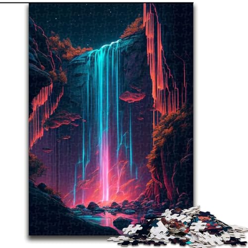 1000-teiliges Puzzle für Erwachsene und Jugendliche,futuristischer Wasserfall,geeignet für Personen ab 14 Jahren Anspruchsvoll zu vervollständigen,Aber lustig und humorvoll Tolles Geschenk 26x38cm 1000-teiliges Puzzle für Erwachsene und Jugendliche,futuristischer Wasserfall,geeignet für Personen ab 14 Jahren Anspruchsvoll zu vervollständigen,Aber lustig und humorvoll Tolles Geschenk 26x38cm von MLADSOEHK