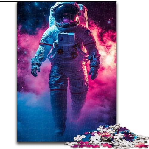 1000-teiliges Puzzle für Jugendliche und Erwachsene, Astronaut, für Lernspiele, Herausforderungsspielzeug, zur Verbesserung des Gedächtnisses für 14-Jährige (Größe 50x75cm) von MLADSOEHK