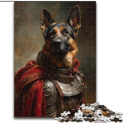 1000-teiliges Puzzle für Jugendliche und Erwachsene, Retro-Hund, für Lernspiele, Herausforderungsspielzeug, zur Verbesserung des Gedächtnisses für 14-Jährige (Größe 50x75cm) von MLADSOEHK