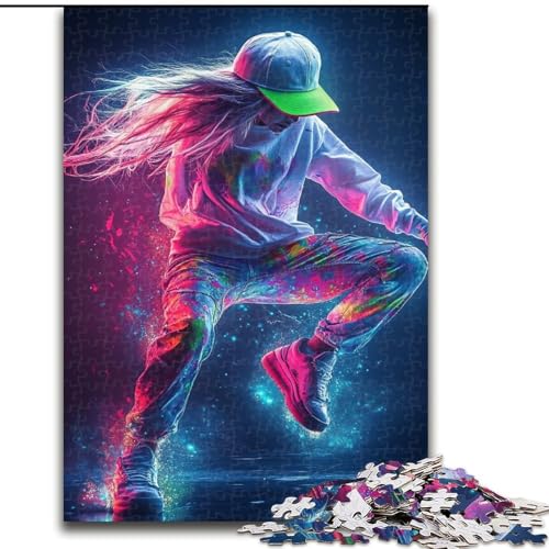 1000-teiliges Puzzle für Jugendliche und Erwachsene, Street Dance Girl, für 14+, für Familienspaß und Spieleabende, Künstlersammlung, Bildende Kunst (Größe 50x75cm) von MLADSOEHK