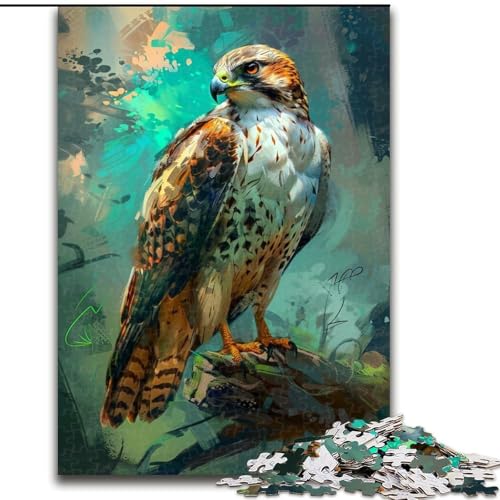 1000-teiliges Puzzle für Teenager, Adler, Familienspiel, Stressabbau, schwierige Herausforderung, stärkt die Liebe zwischen Paaren (Größe 26x38cm) von MLADSOEHK