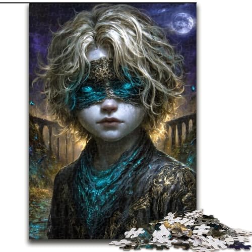 1000-teiliges Puzzle für Teenager, geheimnisvolles Elfenmädchen, lehrreich ganze Familie (Größe 26x38cm) von MLADSOEHK