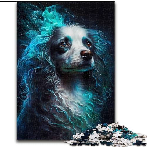 JigsawPuzzle 1000 Teile für Erwachsene, Pudelhund, Visionäres Puzzle, Herausforderndes Denkspiel, Familienaktivität, Heimdekoration, (Größe: 26x38cm) von MLADSOEHK