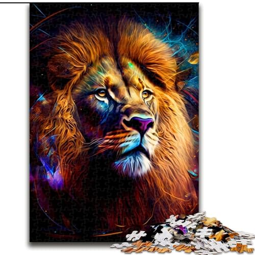 JigsawPuzzle 1000 Teile für Erwachsene Löwenpuzzle Herausforderndes Denkspiel, Familienaktivität, Heimdekoration, (Größe: 50x75cm) von MLADSOEHK