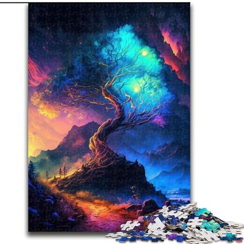 JigsawPuzzle 1000 Teile für Erwachsene Magisches Landschaftspuzzle Herausforderndes Denkspiel, Familienaktivität, Heimdekoration, (Größe: 50x75cm) von MLADSOEHK
