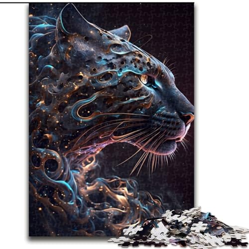 JigsawPuzzle 1000 Teile für Erwachsene Magisches Panther-Puzzle Herausforderndes Denkspiel, Familienaktivität, Heimdekoration, (Größe: 26x38cm) von MLADSOEHK