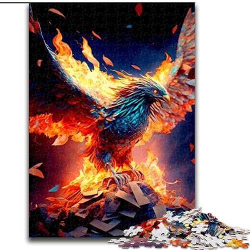 JigsawPuzzle 1000 Teile für Erwachsene Phoenix Jigsaw Herausforderndes Denkspiel, Familienaktivität, Heimdekoration, (Größe: 50x75cm) von MLADSOEHK