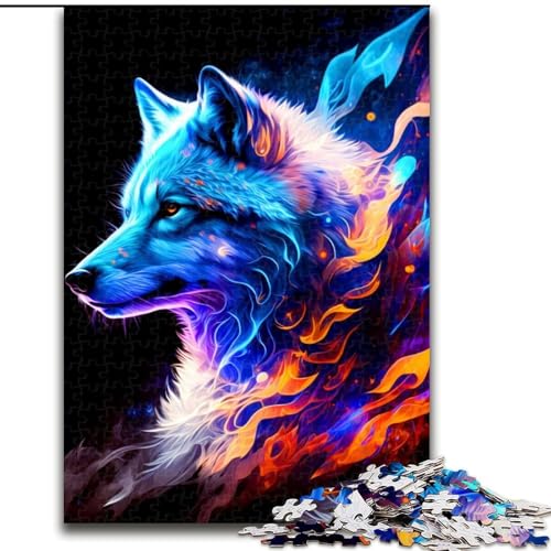 JigsawPuzzle 1000 Teile für Erwachsene Wolf-Puzzle Herausforderndes Denkspiel, Familienaktivität, Heimdekoration, (Größe: 50x75cm) von MLADSOEHK
