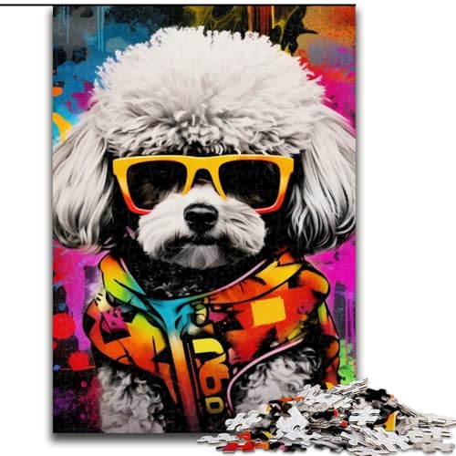 Puzzle 1000 Teile, Bichon Frise Graffiti, künstlerisch, aus Holz, für Teenager ab 14 Jahren, Heimdekoration, 50x75cm, pädagogisches und unterhaltsames Indoor-Spiel für die Heimdekoration Puzzle 1000 Teile, Bichon Frise Graffiti, künstlerisch, aus Holz, für Teenager ab 14 Jahren, Heimdekoration, 50x75cm, pädagogisches und unterhaltsames Indoor-Spiel für die Heimdekoration von MLADSOEHK