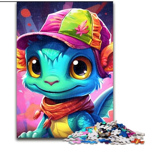Puzzle 1000 Teile, Bunter Kunstdrache aus Holz, für Teenager ab 14 Jahren, Heimdekoration, 50x75cm, pädagogisches und unterhaltsames Indoor-Spiel für die Heimdekoration Puzzle 1000 Teile, Bunter Kunstdrache aus Holz, für Teenager ab 14 Jahren, Heimdekoration, 50x75cm, pädagogisches und unterhaltsames Indoor-Spiel für die Heimdekoration von MLADSOEHK