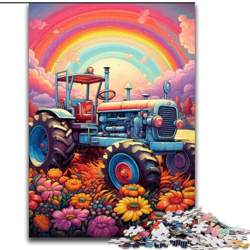 Puzzle 1000 Teile, Bunter Traktor aus Holz, für Teenager ab 14 Jahren, Heimdekoration, 50x75cm, pädagogisches und unterhaltsames Indoor-Spiel für die Heimdekoration Puzzle 1000 Teile, Bunter Traktor aus Holz, für Teenager ab 14 Jahren, Heimdekoration, 50x75cm, pädagogisches und unterhaltsames Indoor-Spiel für die Heimdekoration von MLADSOEHK