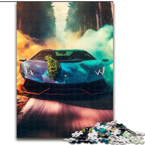 Puzzle 1000 Teile, Cooles Sportauto aus Holz, Geschenkidee für die Feiertage, humorvolles Kunstwerk, detailliertes Kunstwerk, 50x75cm, für Geburtstag, Feiertage, Weihnachten, Halloween Puzzle 1000 Teile, Cooles Sportauto aus Holz, Geschenkidee für die Feiertage, humorvolles Kunstwerk, detailliertes Kunstwerk, 50x75cm, für Geburtstag, Feiertage, Weihnachten, Halloween von MLADSOEHK