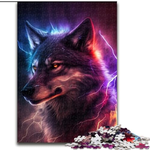 Puzzle 1000 Teile, Fantasy-Wolf aus Holz, Geschenkidee für die Feiertage, humorvolles Kunstwerk, detailliertes Kunstwerk, 50x75cm, für Geburtstag, Feiertage, Weihnachten, Halloween Puzzle 1000 Teile, Fantasy-Wolf aus Holz, Geschenkidee für die Feiertage, humorvolles Kunstwerk, detailliertes Kunstwerk, 50x75cm, für Geburtstag, Feiertage, Weihnachten, Halloween von MLADSOEHK