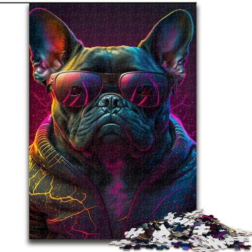 Puzzle 1000 Teile, Sofortdruck, Frenchie, aus Holz, für Teenager ab 14 Jahren, Heimdekoration, 50x75cm, pädagogisches und unterhaltsames Indoor-Spiel für die Heimdekoration Puzzle 1000 Teile, Sofortdruck, Frenchie, aus Holz, für Teenager ab 14 Jahren, Heimdekoration, 50x75cm, pädagogisches und unterhaltsames Indoor-Spiel für die Heimdekoration von MLADSOEHK