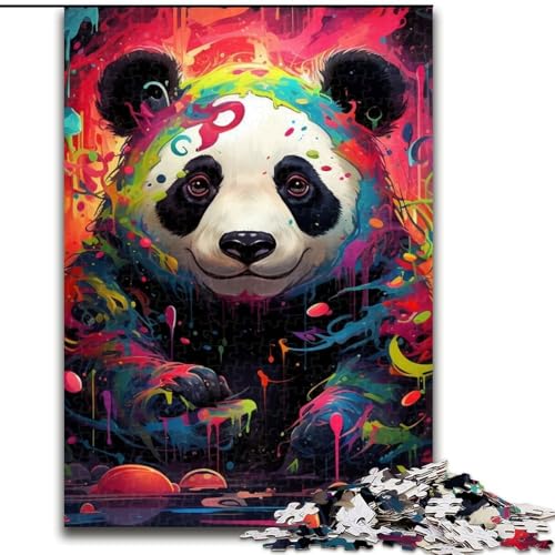 Puzzle 1000 Teile, bunter Tierpanda aus Holz, Spielzeug, Geschenk, pädagogisches, intellektuelles, entspannendes Spaßspiel für die ganze Familie, 50x75cm, Geburtstagsfeier für Männer und Frauen Puzzle 1000 Teile, bunter Tierpanda aus Holz, Spielzeug, Geschenk, pädagogisches, intellektuelles, entspannendes Spaßspiel für die ganze Familie, 50x75cm, Geburtstagsfeier für Männer und Frauen von MLADSOEHK