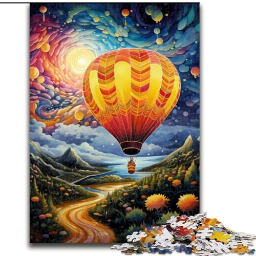 Puzzle 1000 Teile, farbenfroher Kunst-Heißluftballon aus Holz, für Teenager und Jugendliche, ideales Geburtstags- und Feiertagsgeschenk, 50x75cm, Weihnachten oder Geburtstage Puzzle 1000 Teile, farbenfroher Kunst-Heißluftballon aus Holz, für Teenager und Jugendliche, ideales Geburtstags- und Feiertagsgeschenk, 50x75cm, Weihnachten oder Geburtstage von MLADSOEHK