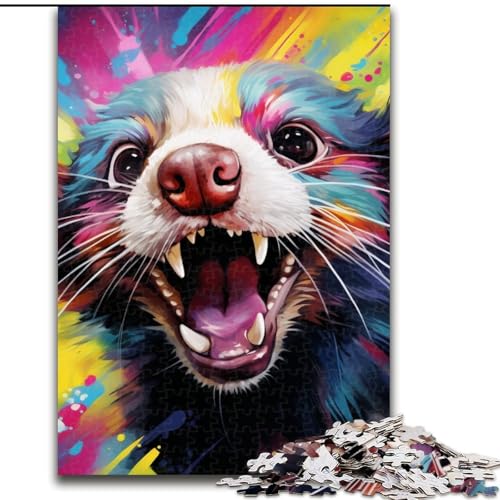Puzzle 1000 Teile, farbenfroher Kunstotter aus Holz, Spielzeug, Geschenk, pädagogisches, intellektuelles, entspannendes Spaßspiel für die ganze Familie, 50x75cm, Geburtstagsfeier für Männer und Frauen Puzzle 1000 Teile, farbenfroher Kunstotter aus Holz, Spielzeug, Geschenk, pädagogisches, intellektuelles, entspannendes Spaßspiel für die ganze Familie, 50x75cm, Geburtstagsfeier für Männer und Frauen von MLADSOEHK