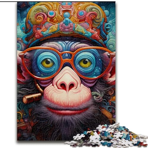 Puzzle 1000 Teile AFFE aus Holz, Spielzeug, Geschenk, pädagogisches, intellektuelles, entspannendes Spaßspiel für die ganze Familie, 50x75cm, Geburtstagsfeier für Männer und Frauen Puzzle 1000 Teile AFFE aus Holz, Spielzeug, Geschenk, pädagogisches, intellektuelles, entspannendes Spaßspiel für die ganze Familie, 50x75cm, Geburtstagsfeier für Männer und Frauen von MLADSOEHK