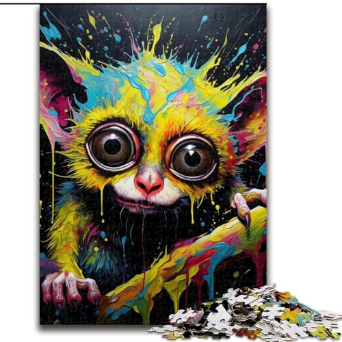 Puzzle 1000 Teile Art Lemur aus Holz, für Teenager ab 14 Jahren, Heimdekoration, 50x75cm, Denkspiel für Teenager Puzzle 1000 Teile Art Lemur aus Holz, für Teenager ab 14 Jahren, Heimdekoration, 50x75cm, Denkspiel für Teenager von MLADSOEHK
