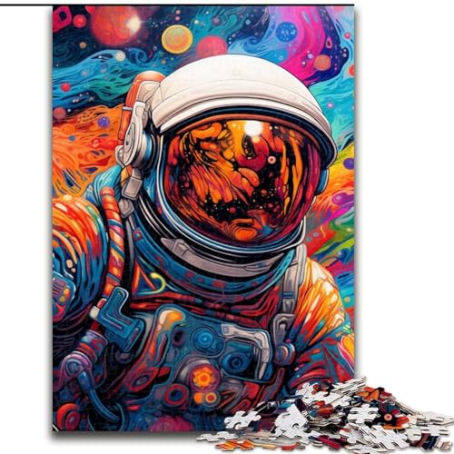 Puzzle 1000 Teile Astronaut aus Holz, für Jugendliche ab 14 Jahren, Heimdekoration, 50x75cm, Denksportspiel für Jugendliche Puzzle 1000 Teile Astronaut aus Holz, für Jugendliche ab 14 Jahren, Heimdekoration, 50x75cm, Denksportspiel für Jugendliche von MLADSOEHK