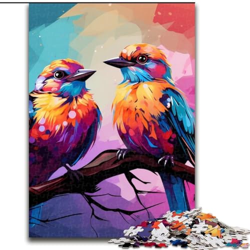 Puzzle 1000 Teile Blumen- und Vogelwelt aus Holz, für Jugendliche ab 14 Jahren, Heimdekoration, 50x75cm, Denkspiel für Jugendliche Puzzle 1000 Teile Blumen- und Vogelwelt aus Holz, für Jugendliche ab 14 Jahren, Heimdekoration, 50x75cm, Denkspiel für Jugendliche von MLADSOEHK