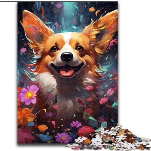 Puzzle 1000 Teile Corgi aus Holz, für Teenager ab 14 Jahren, Heimdekoration, 50x75cm, pädagogisches und unterhaltsames Indoor-Spiel für die Heimdekoration Puzzle 1000 Teile Corgi aus Holz, für Teenager ab 14 Jahren, Heimdekoration, 50x75cm, pädagogisches und unterhaltsames Indoor-Spiel für die Heimdekoration von MLADSOEHK
