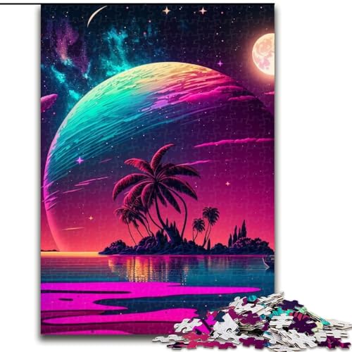 Puzzle 1000 Teile Cosmic Beach aus Holz, für Teenager ab 14 Jahren, Heimdekoration, 50x75cm, Denksportspiel für Teenager Puzzle 1000 Teile Cosmic Beach aus Holz, für Teenager ab 14 Jahren, Heimdekoration, 50x75cm, Denksportspiel für Teenager von MLADSOEHK