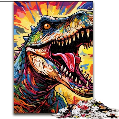 Puzzle 1000 Teile Dinosaurier-Kunst aus Holz, Spielzeug, Geschenk, pädagogisches, intellektuelles, entspannendes Spaßspiel für die ganze Familie, 50x75cm, Geburtstagsfeier für Männer und Frauen Puzzle 1000 Teile Dinosaurier-Kunst aus Holz, Spielzeug, Geschenk, pädagogisches, intellektuelles, entspannendes Spaßspiel für die ganze Familie, 50x75cm, Geburtstagsfeier für Männer und Frauen von MLADSOEHK