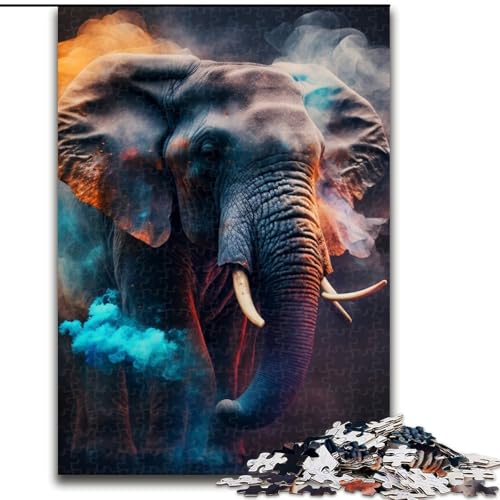 Puzzle 1000 Teile Elefantennebel aus Holz, Geschenkidee für die Feiertage, humorvolles Kunstwerk, detailliertes Kunstwerk, 50x75cm, für Geburtstag, Feiertage, Weihnachten, Halloween Puzzle 1000 Teile Elefantennebel aus Holz, Geschenkidee für die Feiertage, humorvolles Kunstwerk, detailliertes Kunstwerk, 50x75cm, für Geburtstag, Feiertage, Weihnachten, Halloween von MLADSOEHK