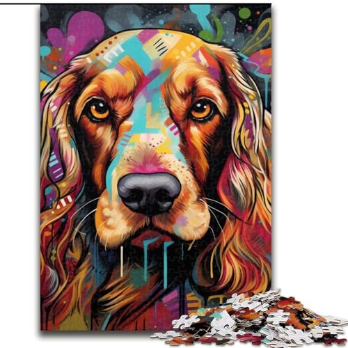 Puzzle 1000 Teile Englischer Cocker Spaniel Graffiti aus Holz, für Teenager ab 14 Jahren, Heimdekoration, 50x75cm, Denkspiel für Teenager Puzzle 1000 Teile Englischer Cocker Spaniel Graffiti aus Holz, für Teenager ab 14 Jahren, Heimdekoration, 50x75cm, Denkspiel für Teenager von MLADSOEHK