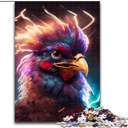 Puzzle 1000 Teile Fantasie-Huhn aus Holz, Spielzeug, Geschenk, pädagogisches, intellektuelles, entspannendes Spaßspiel für die ganze Familie, 50x75cm, Geburtstagsfeier für Männer und Frauen Puzzle 1000 Teile Fantasie-Huhn aus Holz, Spielzeug, Geschenk, pädagogisches, intellektuelles, entspannendes Spaßspiel für die ganze Familie, 50x75cm, Geburtstagsfeier für Männer und Frauen von MLADSOEHK