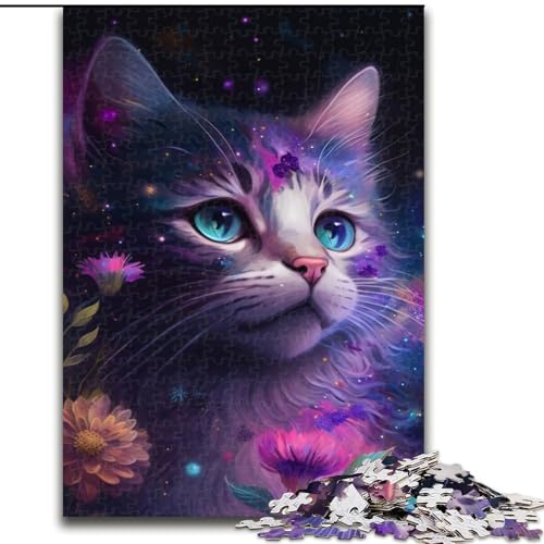 Puzzle 1000 Teile Fantasiekatze aus Holz, für Teenager ab 14 Jahren, Heimdekoration, 50x75cm, Denkspiel für Teenager Puzzle 1000 Teile Fantasiekatze aus Holz, für Teenager ab 14 Jahren, Heimdekoration, 50x75cm, Denkspiel für Teenager von MLADSOEHK