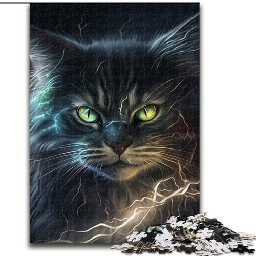 Puzzle 1000 Teile Fantasiekatze aus Holz, für Teenager ab 14 Jahren, Heimdekoration, 50x75cm, Denkspiel für Teenager Puzzle 1000 Teile Fantasiekatze aus Holz, für Teenager ab 14 Jahren, Heimdekoration, 50x75cm, Denkspiel für Teenager von MLADSOEHK
