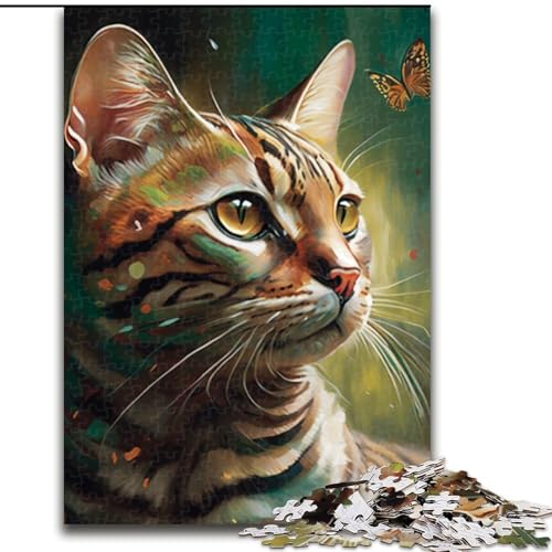 Puzzle 1000 Teile Fantasiekatze aus Holz, für Teenager ab 14 Jahren, Heimdekoration, 50x75cm, pädagogisches und unterhaltsames Indoor-Spiel für die Heimdekoration Puzzle 1000 Teile Fantasiekatze aus Holz, für Teenager ab 14 Jahren, Heimdekoration, 50x75cm, pädagogisches und unterhaltsames Indoor-Spiel für die Heimdekoration von MLADSOEHK