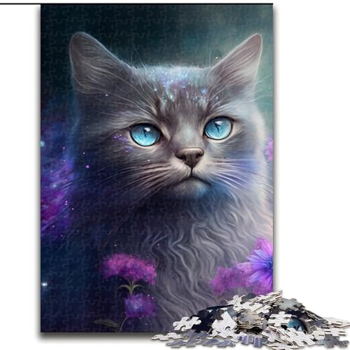 Puzzle 1000 Teile Fantasiekatze aus Holz, für Teenager ab 14 Jahren, Heimdekoration, 50x75cm, pädagogisches und unterhaltsames Indoor-Spiel für die Heimdekoration Puzzle 1000 Teile Fantasiekatze aus Holz, für Teenager ab 14 Jahren, Heimdekoration, 50x75cm, pädagogisches und unterhaltsames Indoor-Spiel für die Heimdekoration von MLADSOEHK