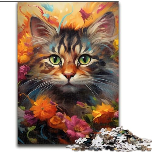 Puzzle 1000 Teile Fantasiekatze aus Holz, perfektes DIY-Kunstdekor oder Geburtstagsgeschenk 50x75cm, hirnforderndes DIY-Dekorationsspiel, interaktives Familienspielzeug Puzzle 1000 Teile Fantasiekatze aus Holz, perfektes DIY-Kunstdekor oder Geburtstagsgeschenk 50x75cm, hirnforderndes DIY-Dekorationsspiel, interaktives Familienspielzeug von MLADSOEHK