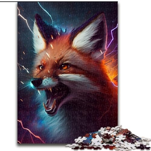 Puzzle 1000 Teile Fantasy-Fuchs aus Holz, für Teenager ab 14 Jahren, Heimdekoration, 50x75cm, Denkspiel für Teenager Puzzle 1000 Teile Fantasy-Fuchs aus Holz, für Teenager ab 14 Jahren, Heimdekoration, 50x75cm, Denkspiel für Teenager von MLADSOEHK