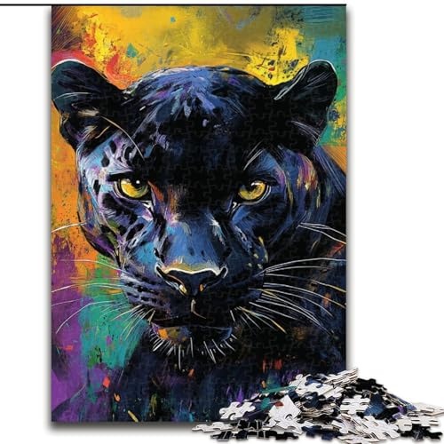 Puzzle 1000 Teile Fantasy Leopard aus Holz, für Teenager ab 14 Jahren, Heimdekoration, 50x75cm, Denkspiel für Teenager Puzzle 1000 Teile Fantasy Leopard aus Holz, für Teenager ab 14 Jahren, Heimdekoration, 50x75cm, Denkspiel für Teenager von MLADSOEHK