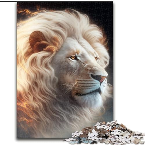 Puzzle 1000 Teile Fantasy-Löwe aus Holz, für Teenager ab 14 Jahren, Heimdekoration, 50x75cm, Denkspiel für Teenager Puzzle 1000 Teile Fantasy-Löwe aus Holz, für Teenager ab 14 Jahren, Heimdekoration, 50x75cm, Denkspiel für Teenager von MLADSOEHK